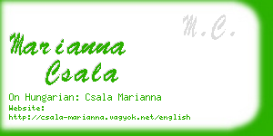 marianna csala business card